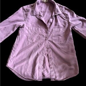 Cloth & Stone Pink Tencel Button Down Shirt Medium Anthropologie